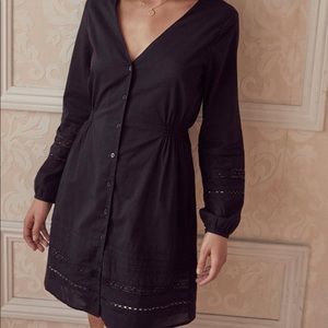 Size small black Vetta Long Sleeve Lace Dress